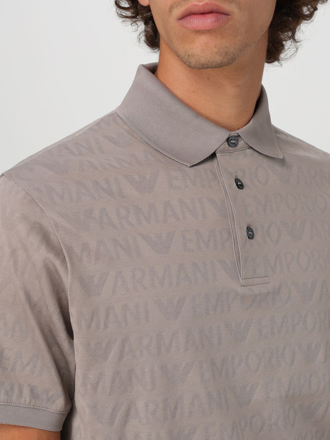 Polo Shirt Men color Grey