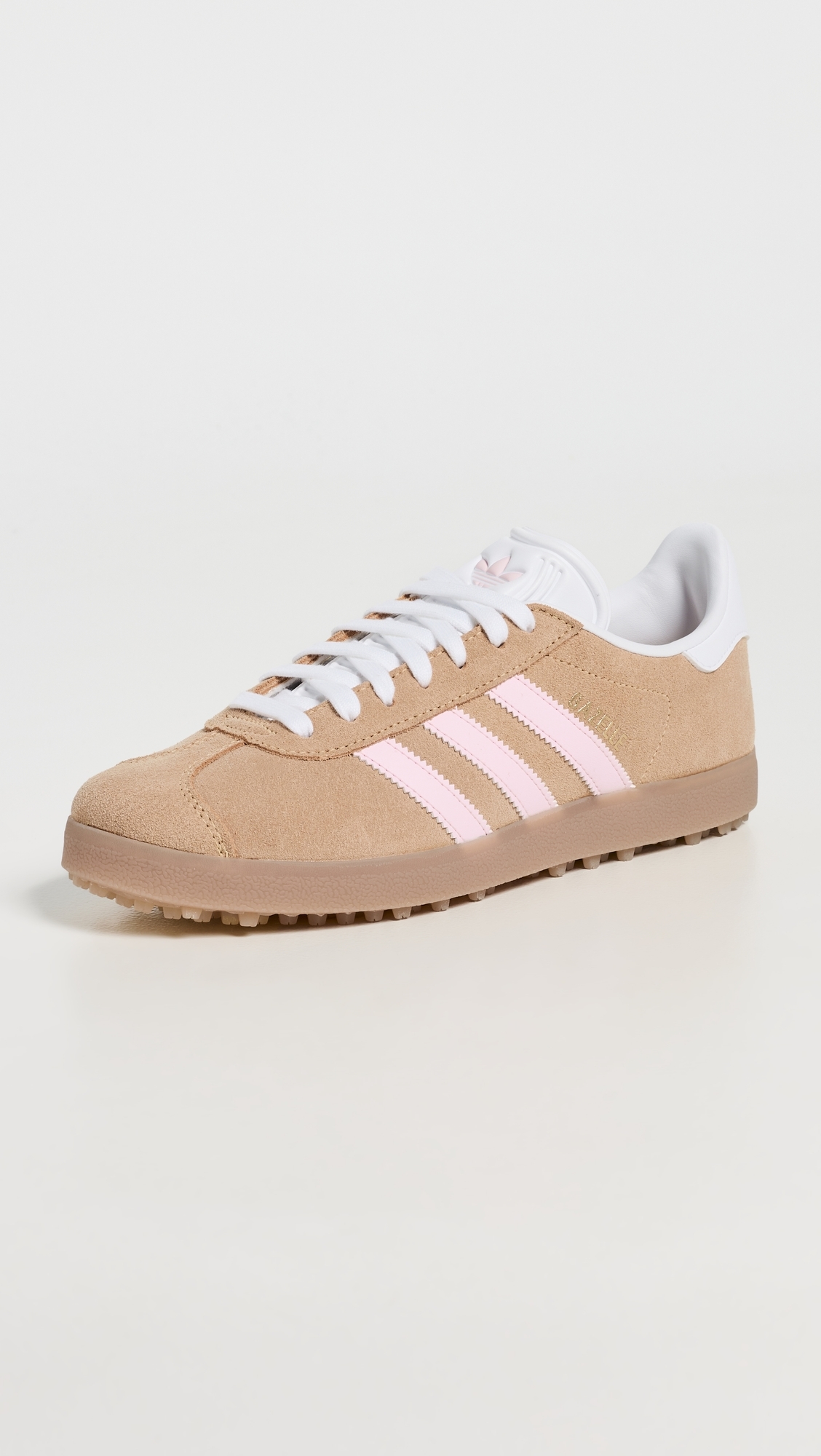 Gazelle Spikeless Golf Shoes Ice Tangerine/Clear Pink/White