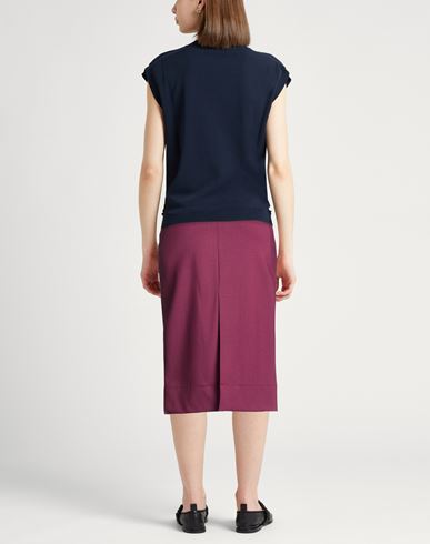 By Slowear Woman Midi skirt Plum Size 6 Virgin Wool, Elastane