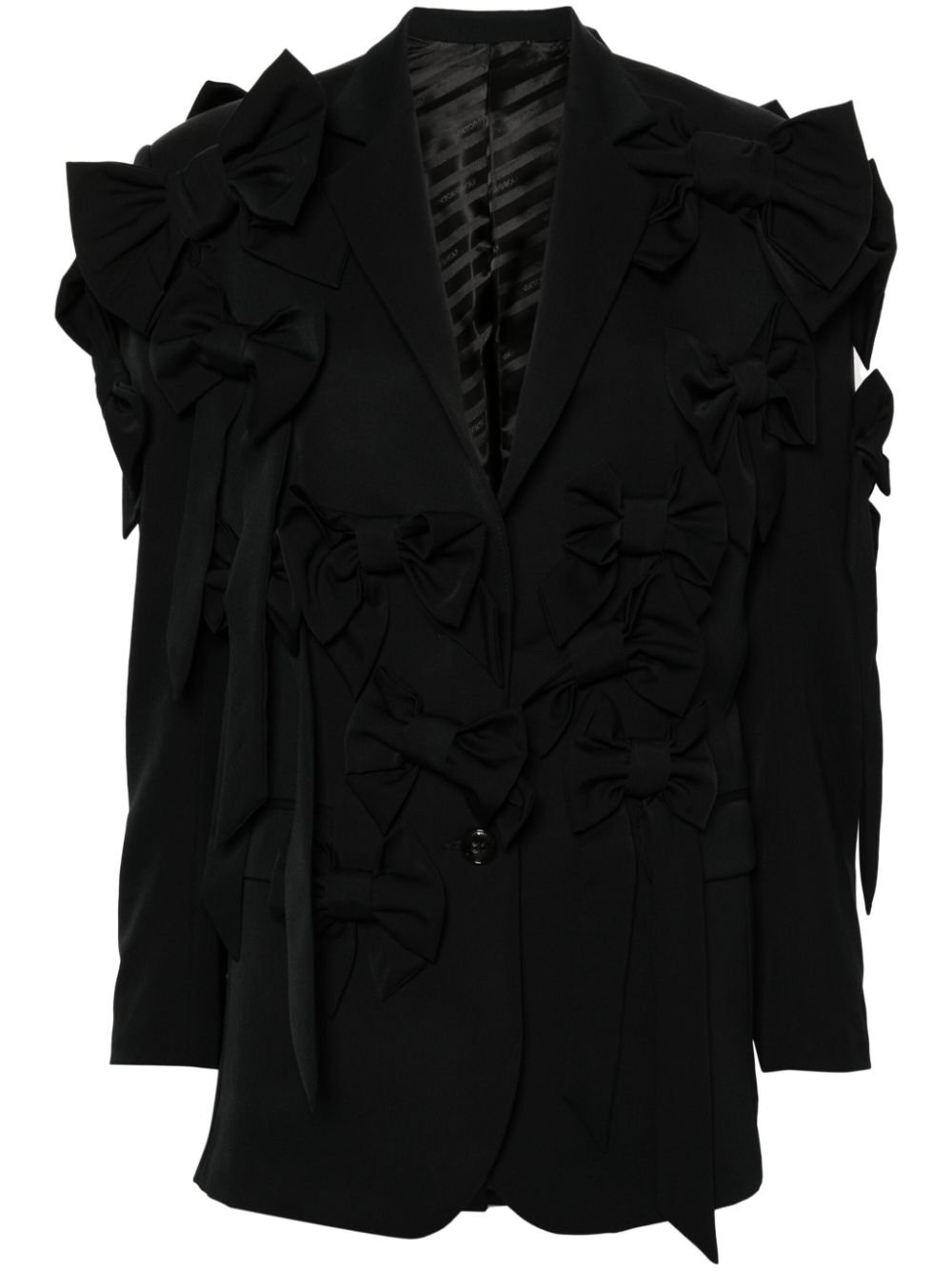 Bow Bouquet blazer - Black