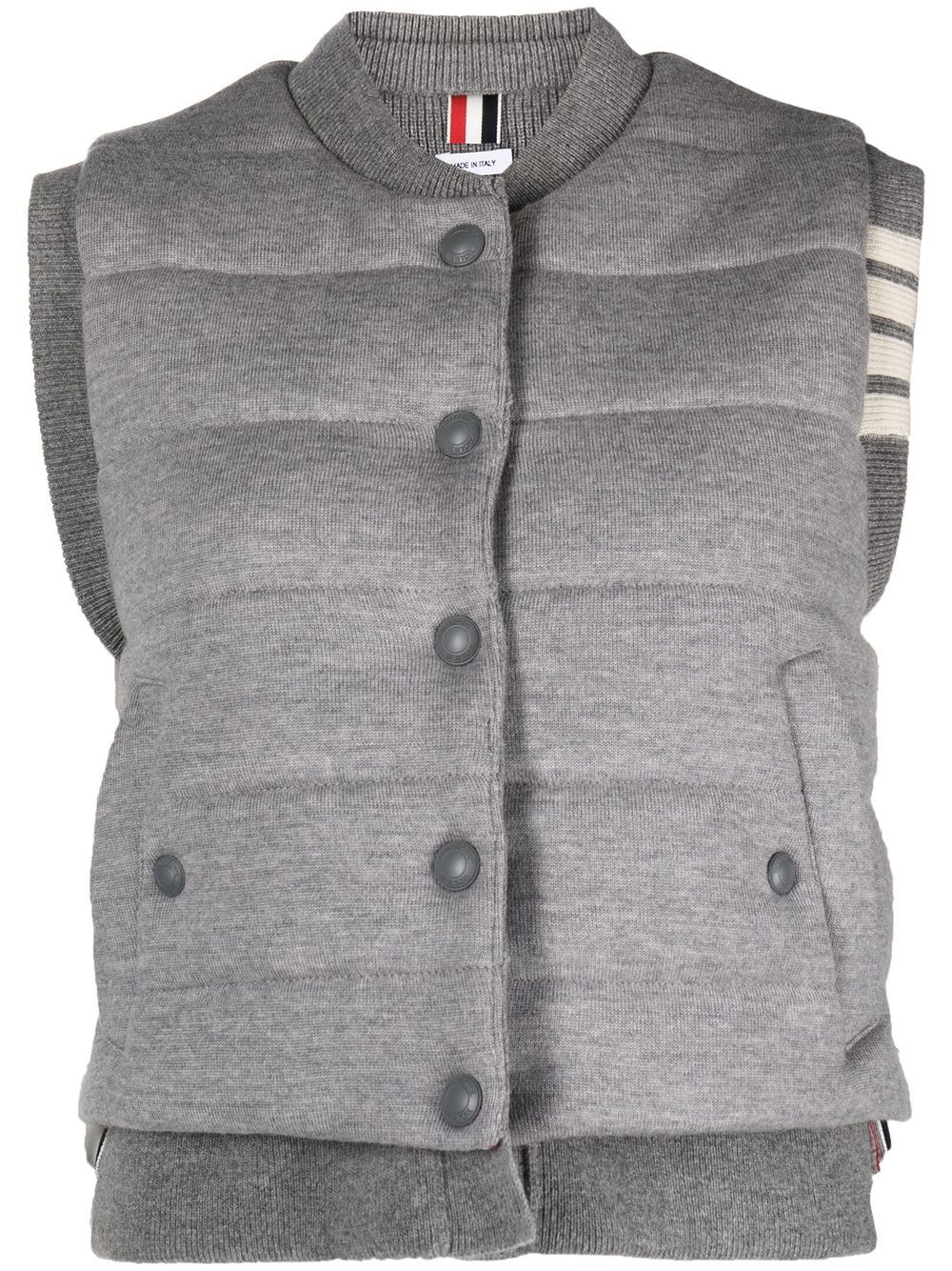 4-Bar stripe reversible vest - Blue
