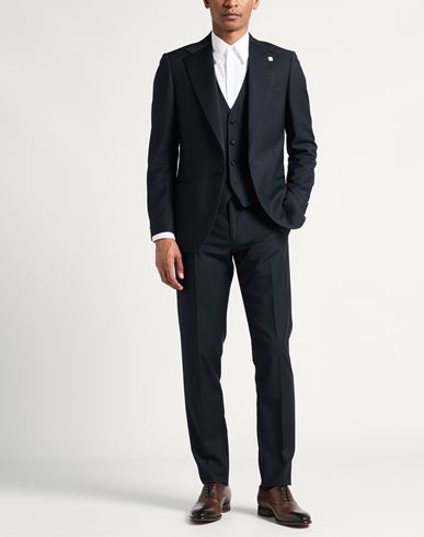 Man Suit Midnight blue Size 44 Wool, Polyester