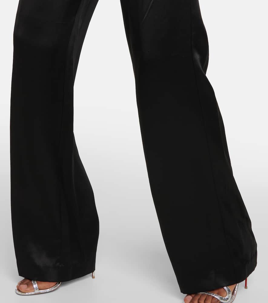 The Sei High-rise wide-leg silk satin pants
