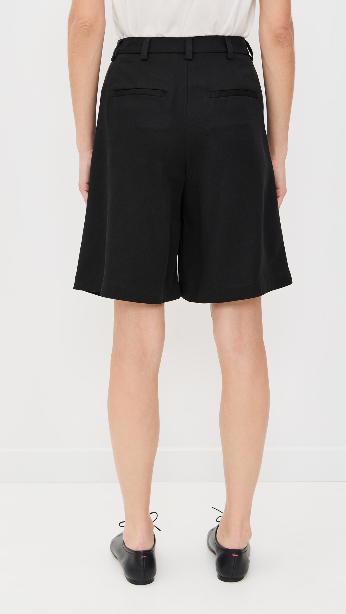 Reformation Drew Low Rise Shorts Black