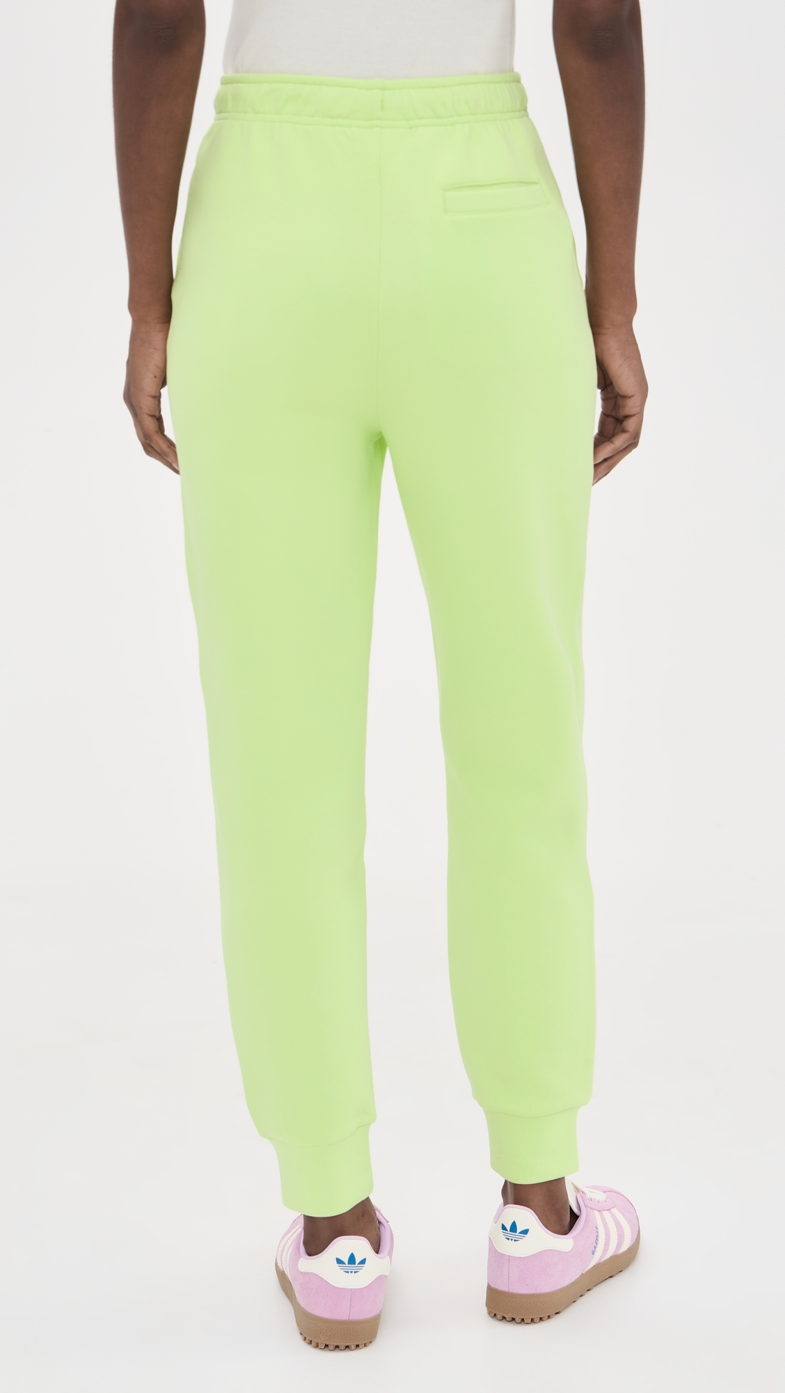Women's Cotton Jersey Sweatpants Lime Green