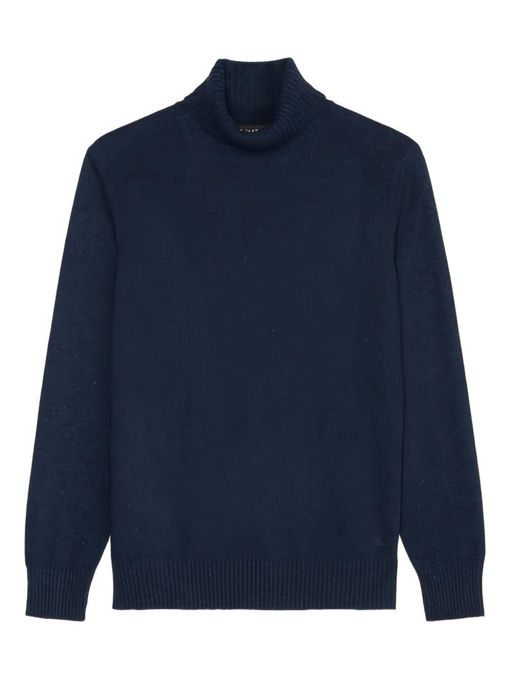 Ribbed turtleneck sweater - Blue