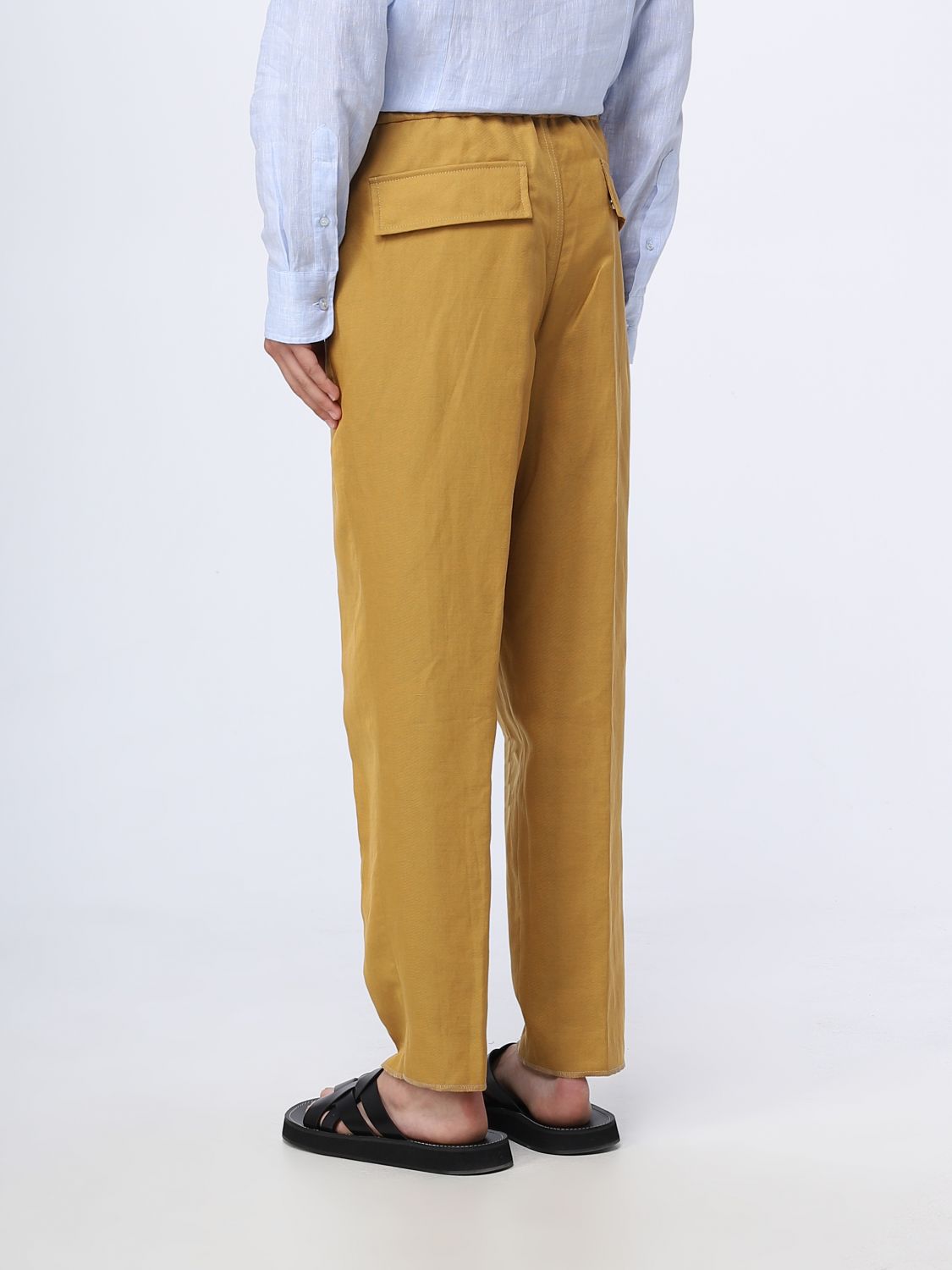 Pants Men color Ocher