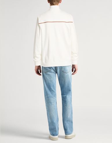 Man Sweatshirt Off white Size S Cotton, Polyamide