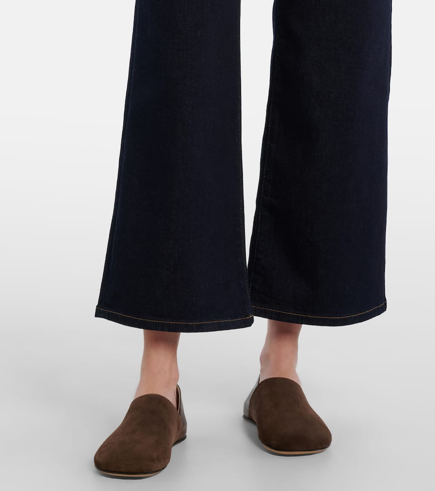 Saige cropped wide-leg jeans