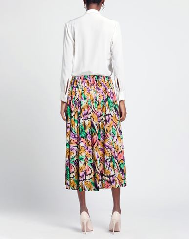 Woman Maxi skirt Green Size L Cotton