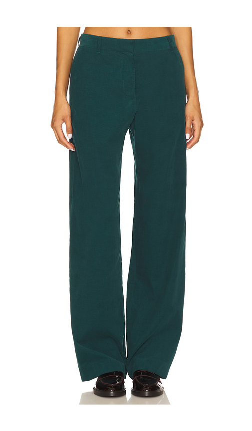 La Ligne Corduroy Pant in Teal. 6 also , 10, 2