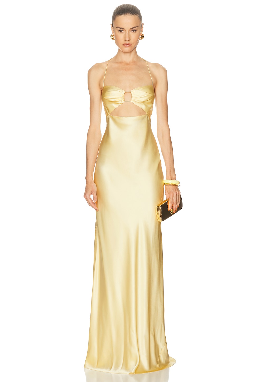 The Sei Cut Out Bias Gown in Custard - Lemon. 4 also