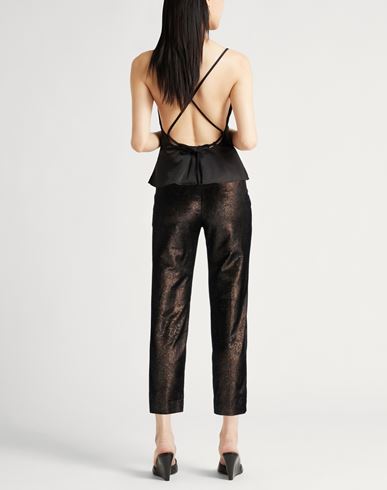 Woman Pants Brown Size 6 Cotton, Viscose