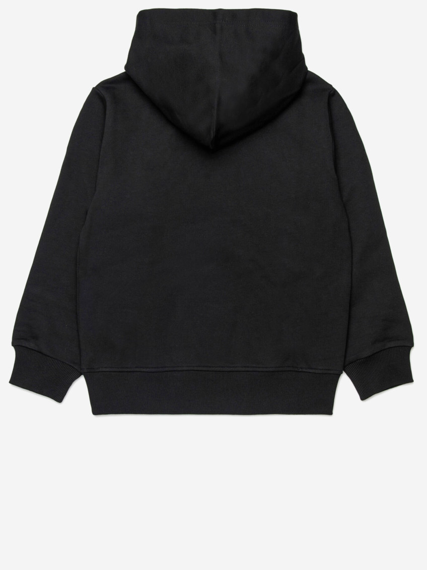 Boys Black Logo Hoodie