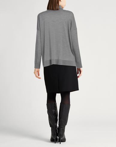 Woman Turtleneck Grey Size XS Merino Wool