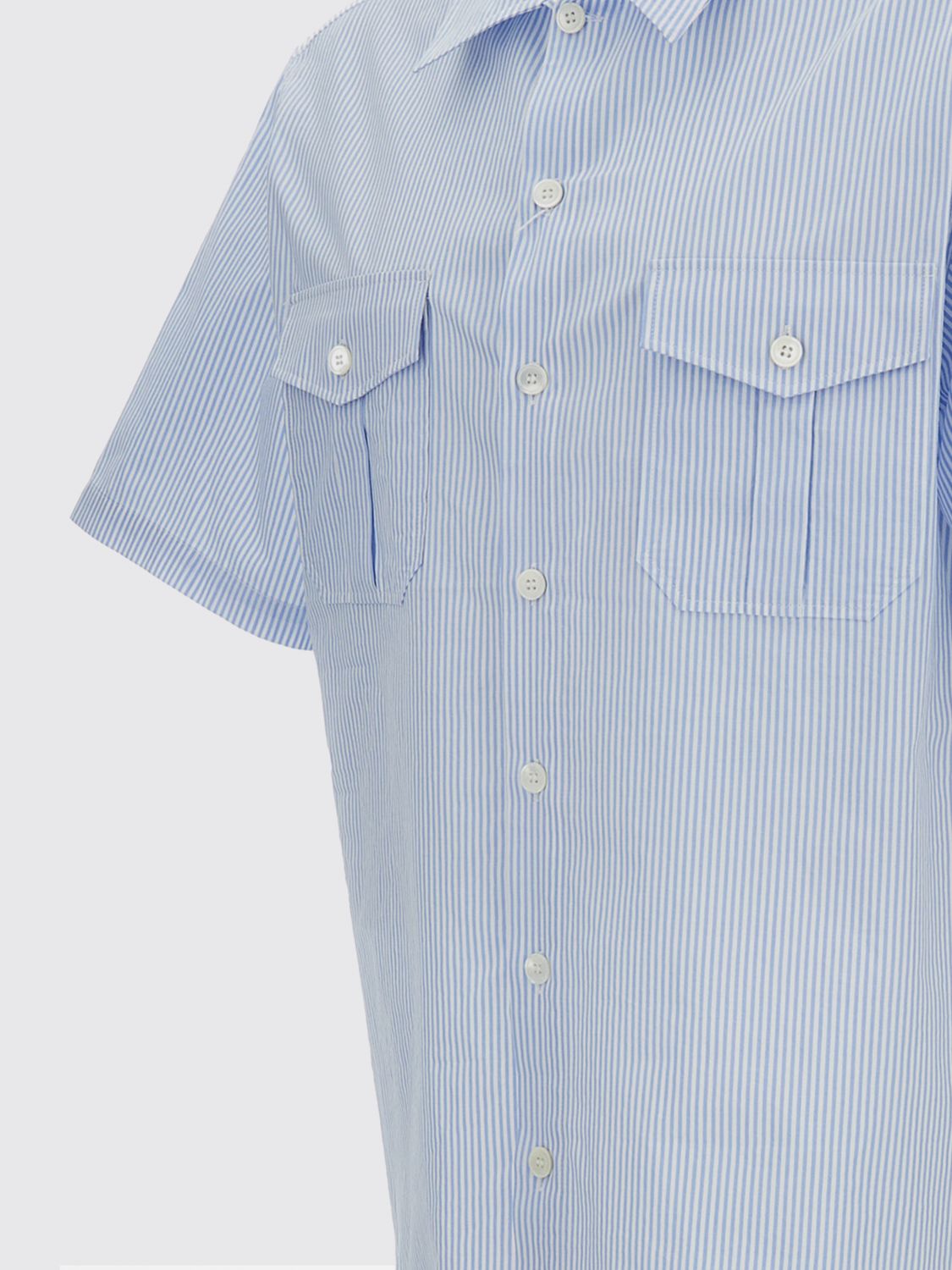 Shirt Men color Gnawed Blue