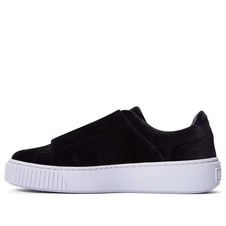 (WMNS) Basket Platform Strap 'Black And White'
