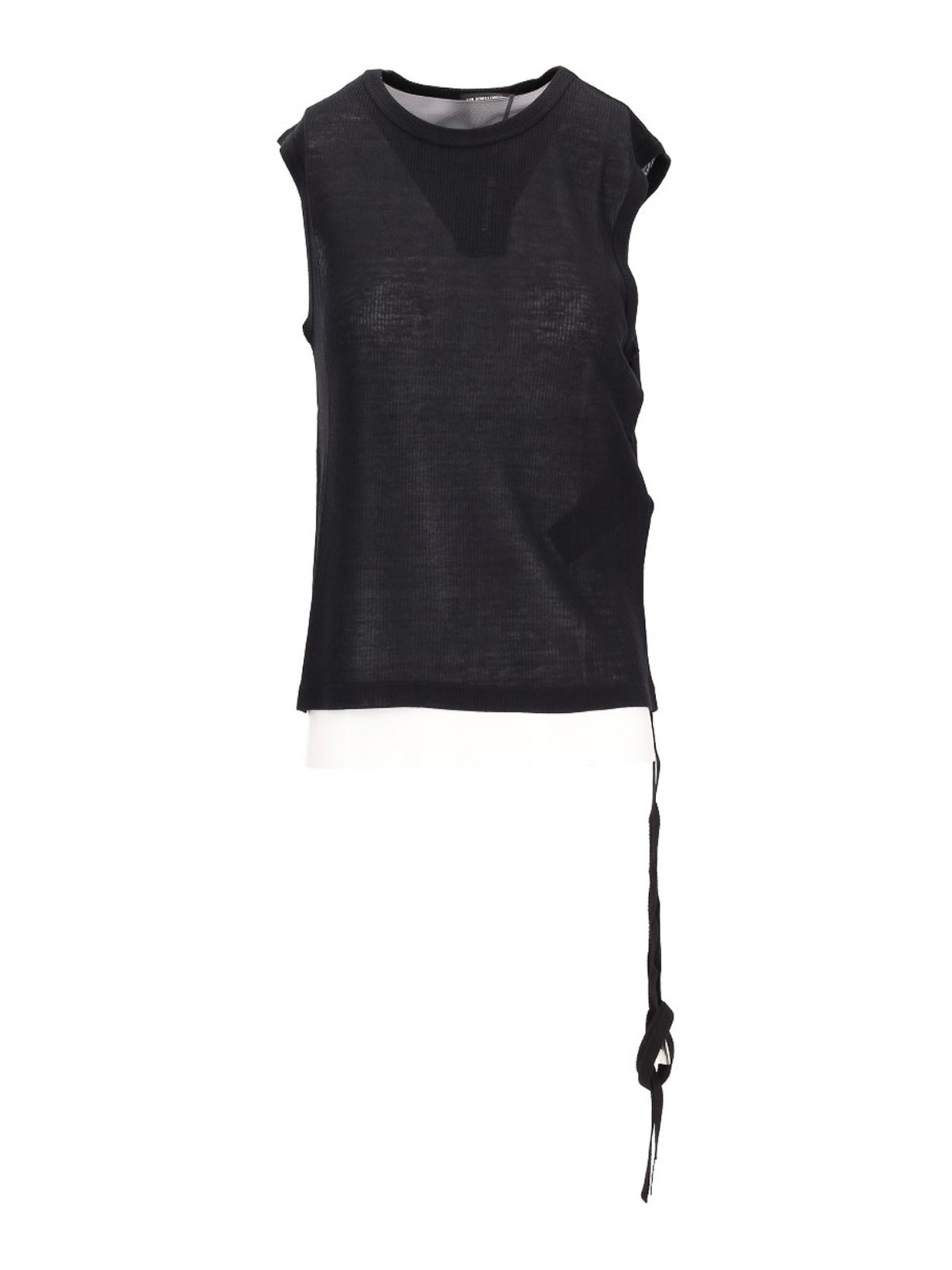 Black Ribbed Top