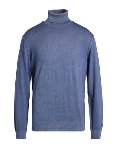 Man Turtleneck Slate blue Size XXL Wool