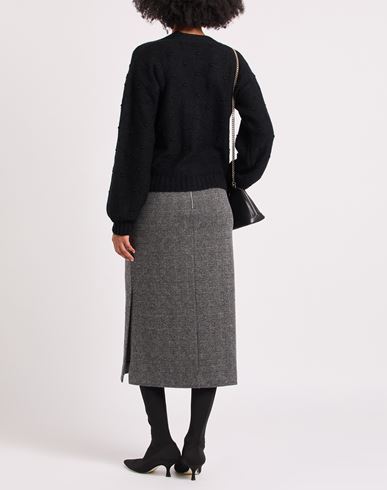 Manila Grace Woman Cardigan Black Size L Acrylic, Mohair wool, Polyamide, Wool