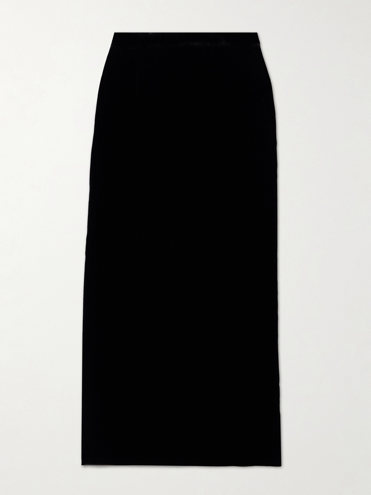 Velvet Maxi Skirt - Black