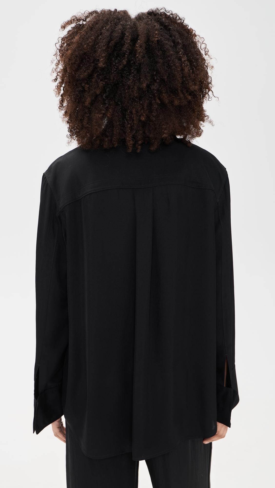 Washed Twill Airy Blazer Black P