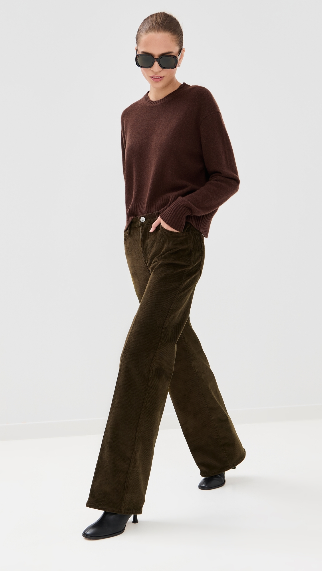 Vintage Wide Leg Corduroy Pants Americano