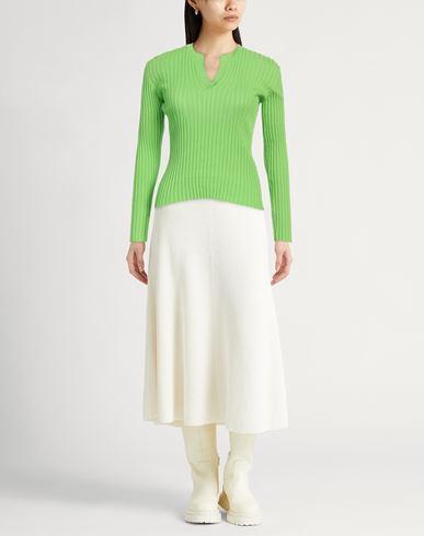 Roberto Collina Woman Sweater Lime green Size S Cotton