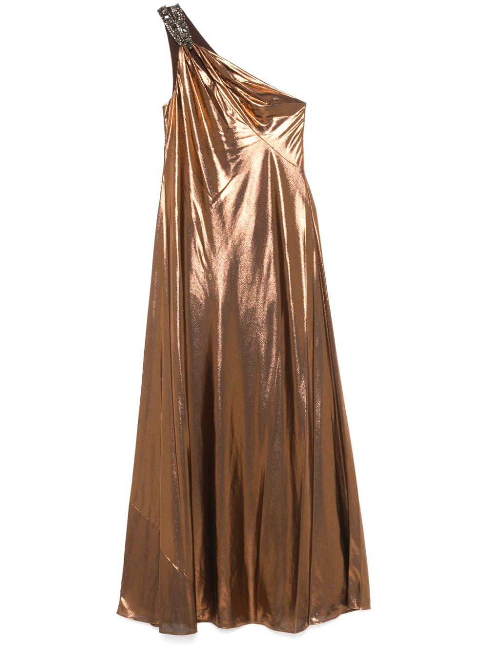 Foiled gown - Brown