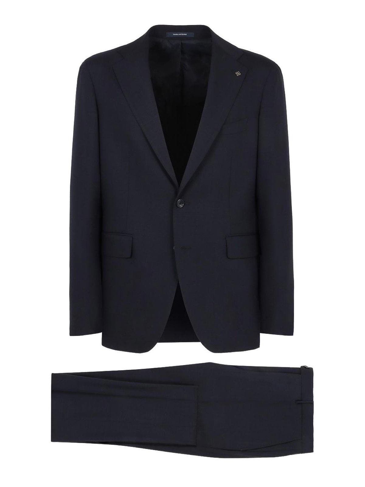 Knee-length tailored trousers