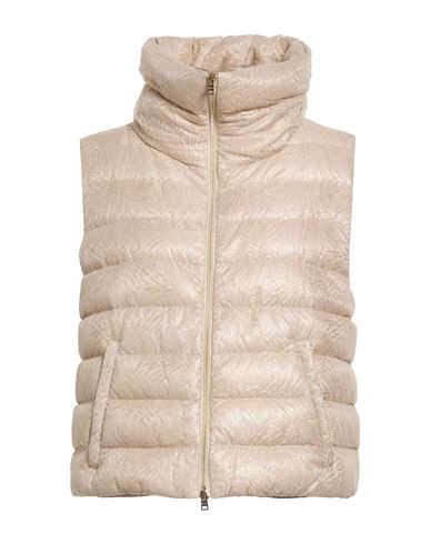 Resort Woman Vest Beige Size 10 Polyamide, Metallic fiber