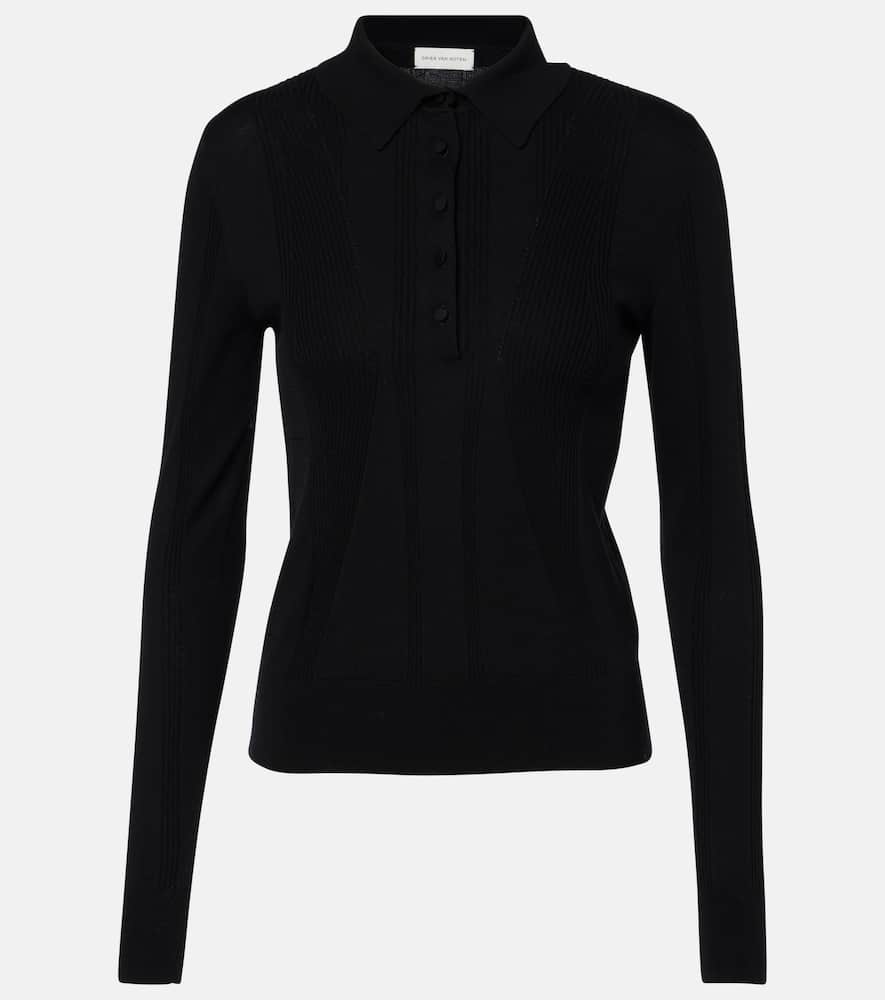Dries Van Noten Cotton polo sweater