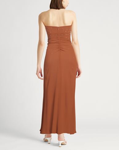 Forte_forte Woman Maxi dress Brown Size 3 Silk