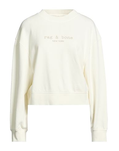 Woman Sweatshirt Ivory Size L Cotton, Elastane