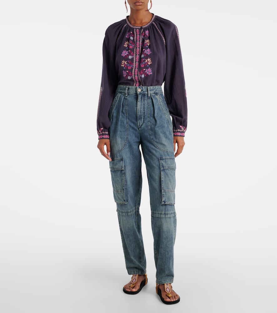 Nayla high-rise cargo jeans