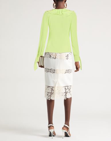 Woman Top Lime green Size 2 Silk