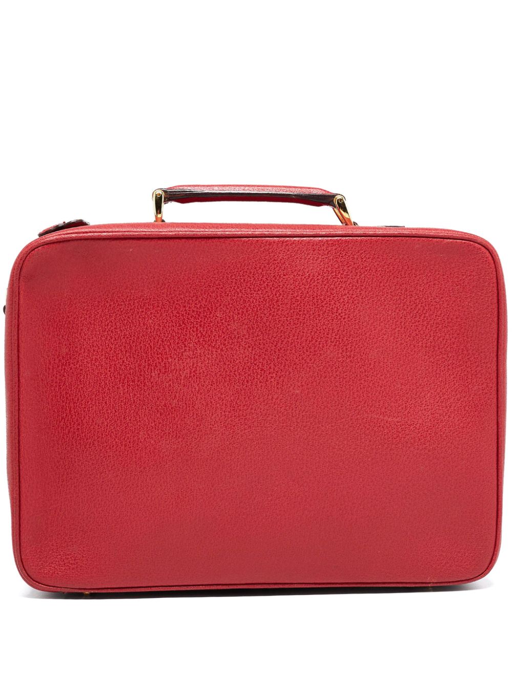 Leather briefcase bag - Red