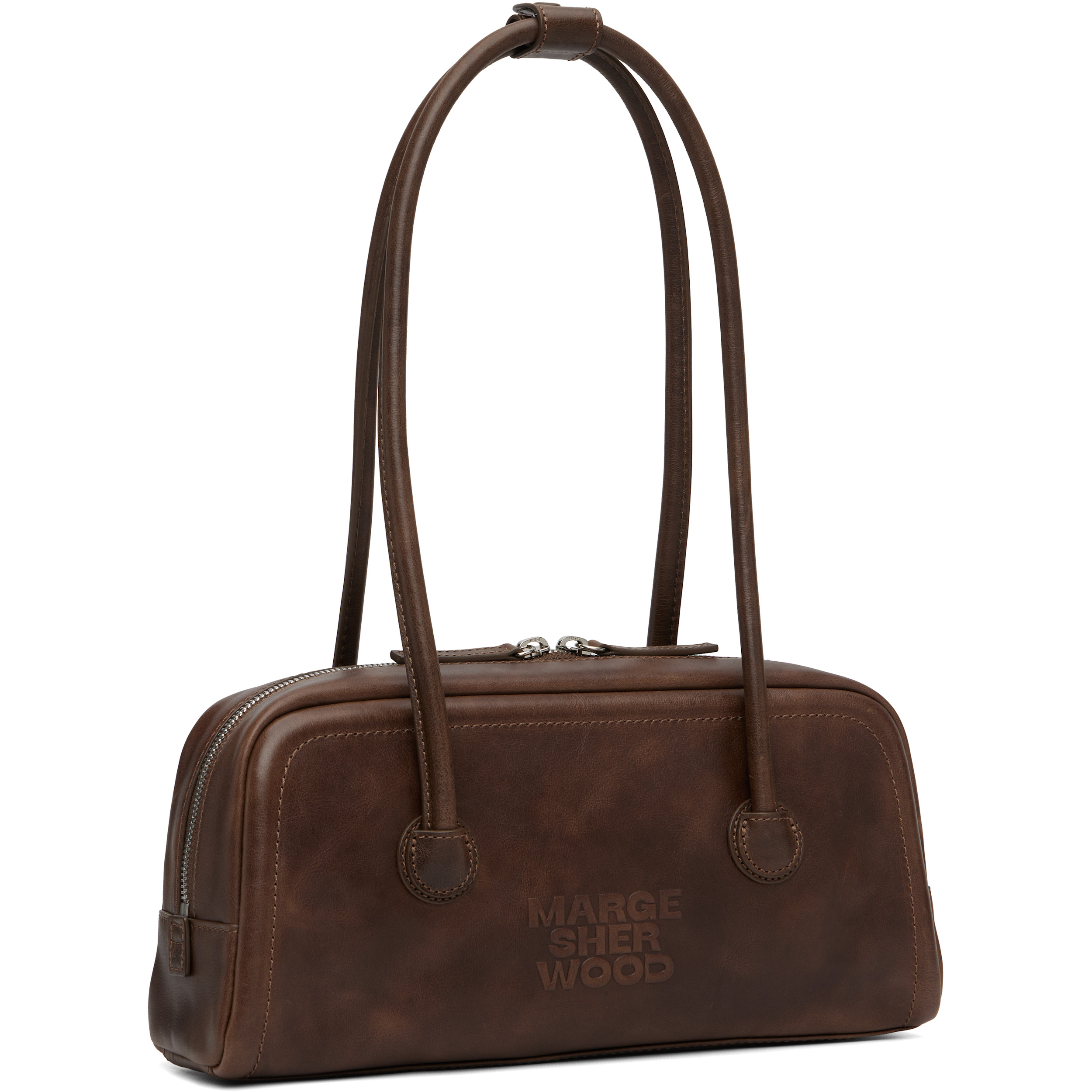 Brown Soft Boston EW Bag