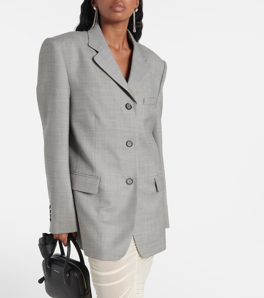 Oversized wool blazer