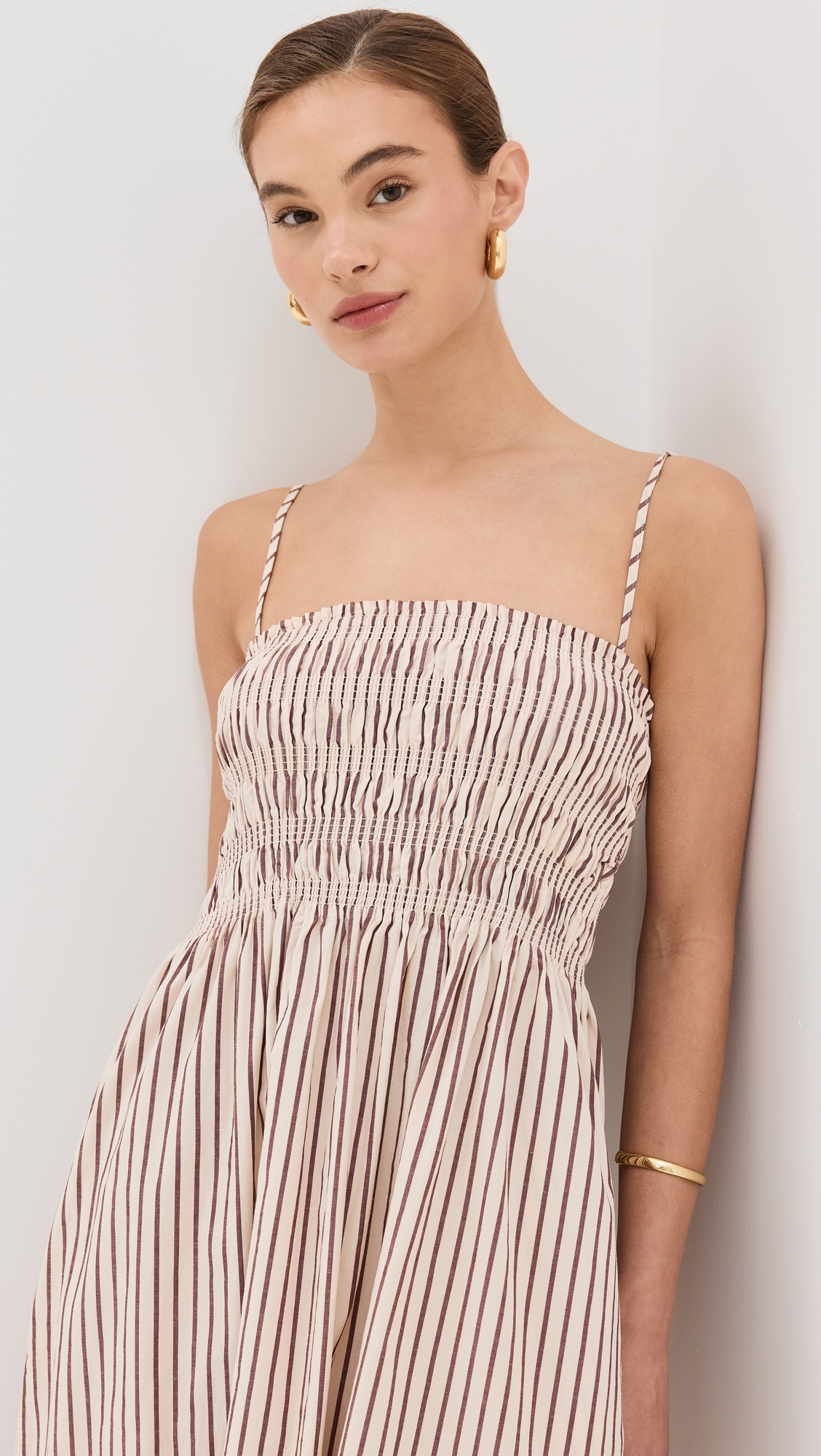 Bianca Dress Tiramisu Stripe
