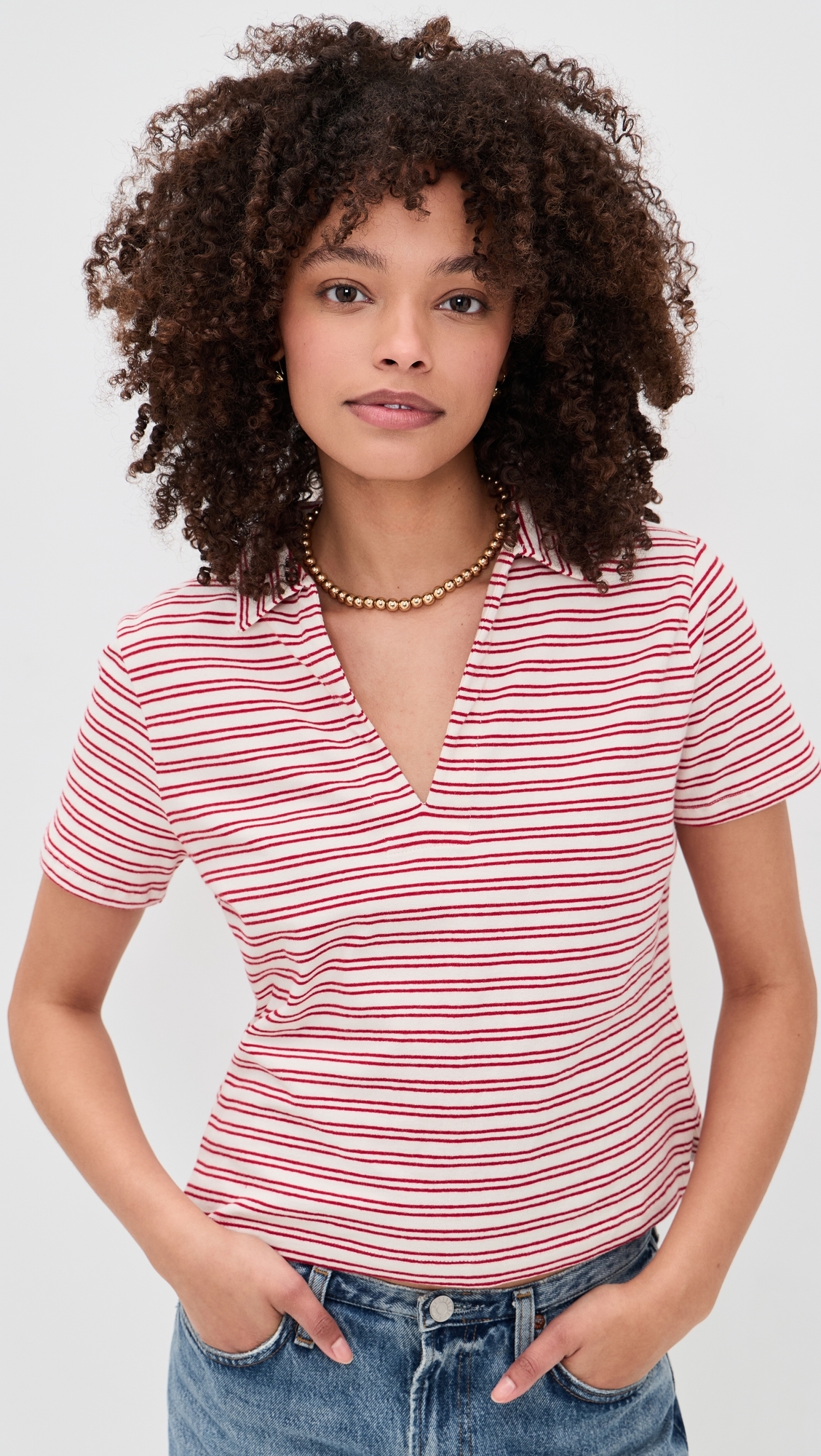 Perrin Top Natural/Red