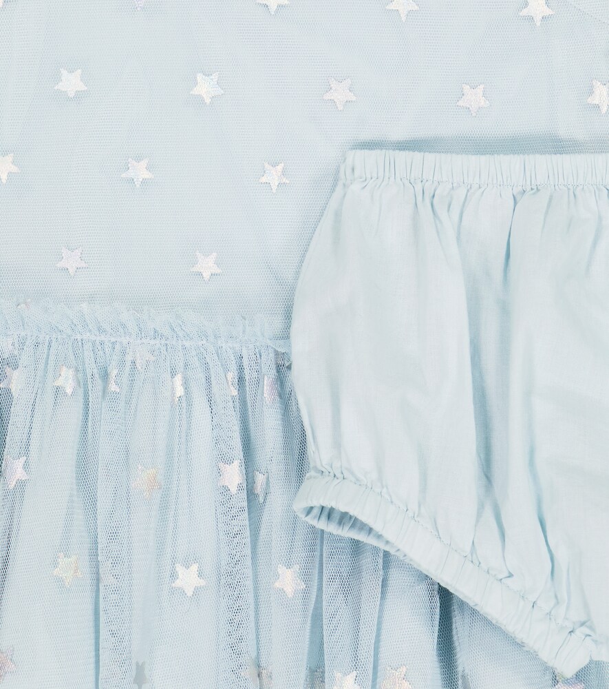 Baby tulle dress and cotton bloomers