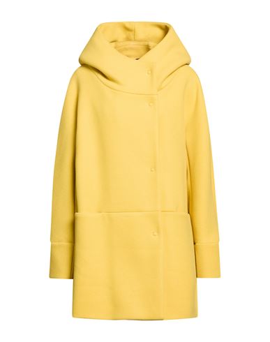 Woman Coat Mustard Size 10 Polyester