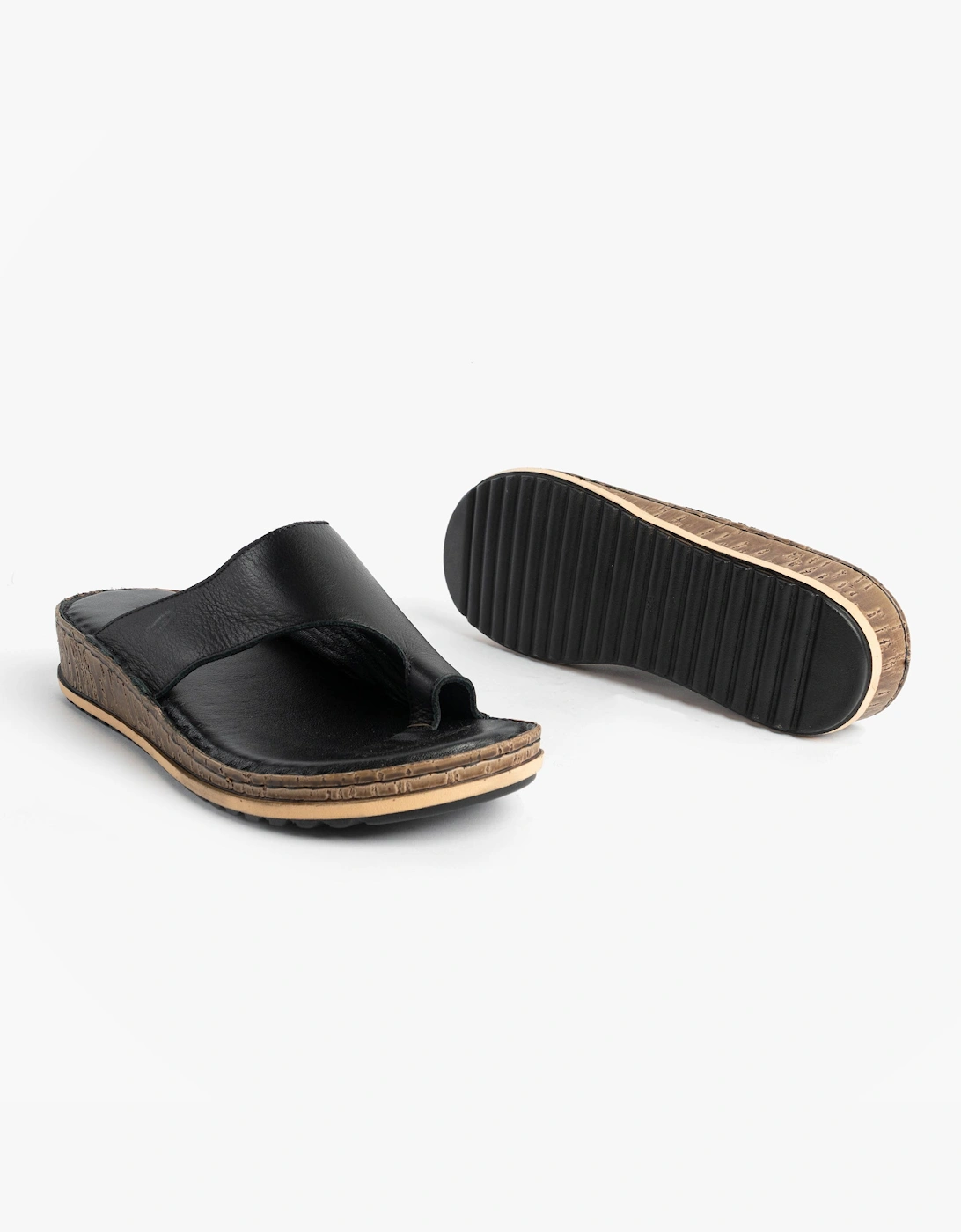 Women's Hush Puppies ELISSA Womens Toepost Sandals Black