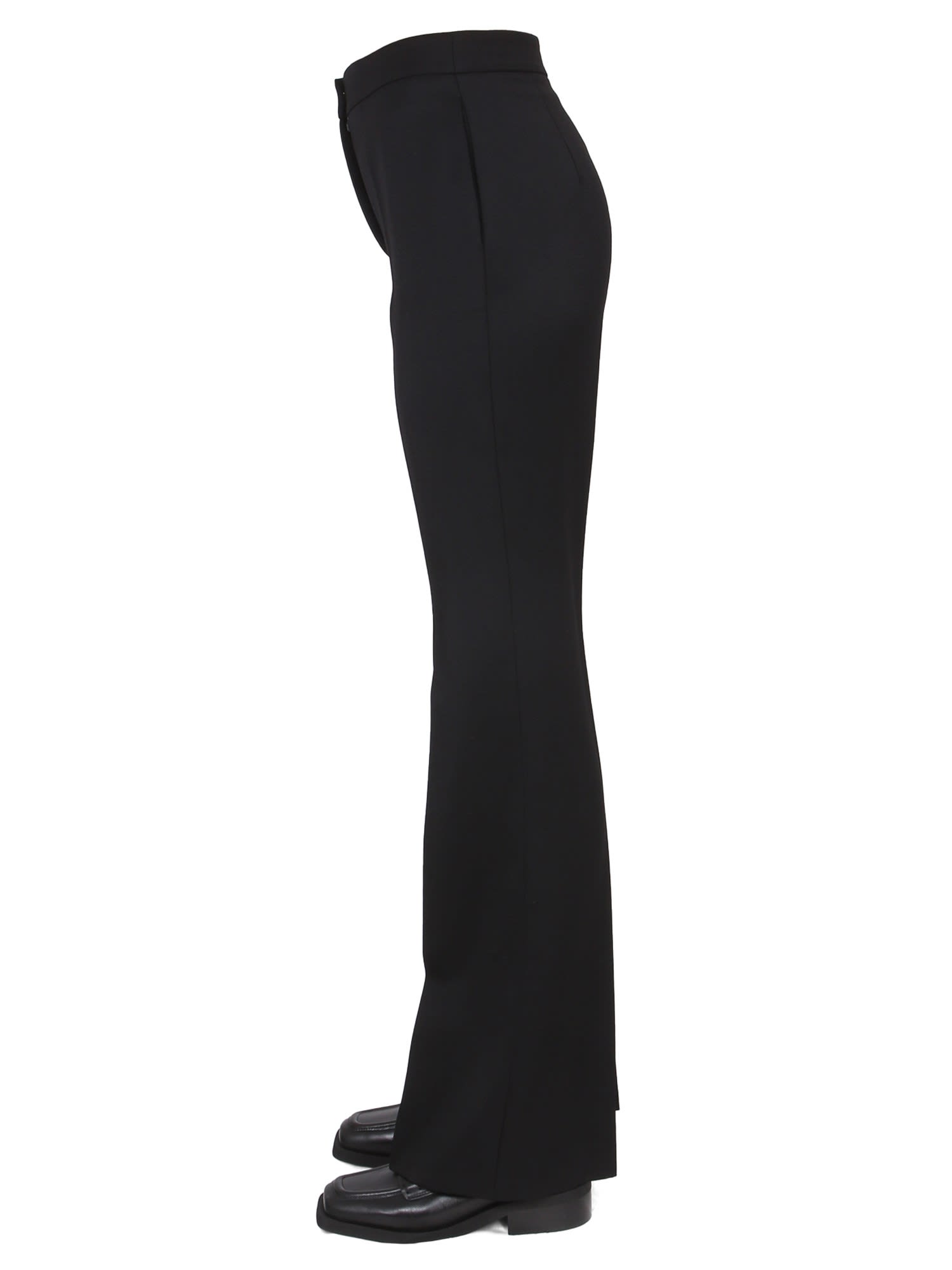 Wool Grain De Poudre Pants