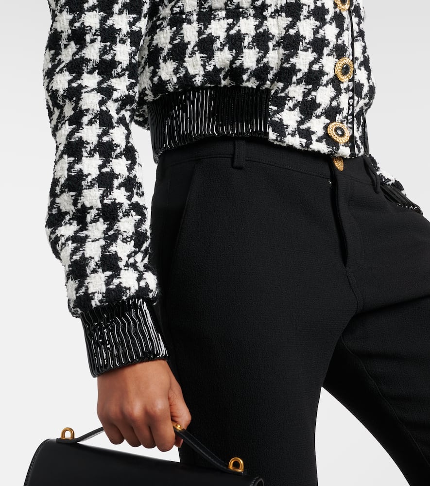 Houndstooth tweed jacket