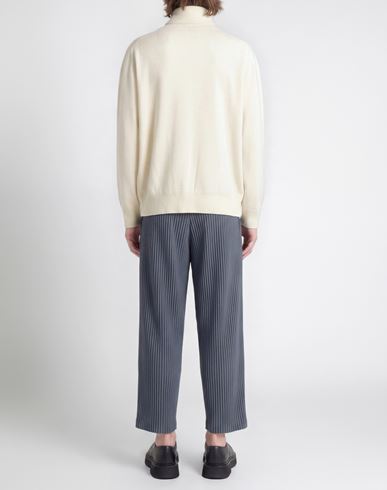 Homme Plissé By Issey Miyake Man Turtleneck Ivory Size 1 Wool
