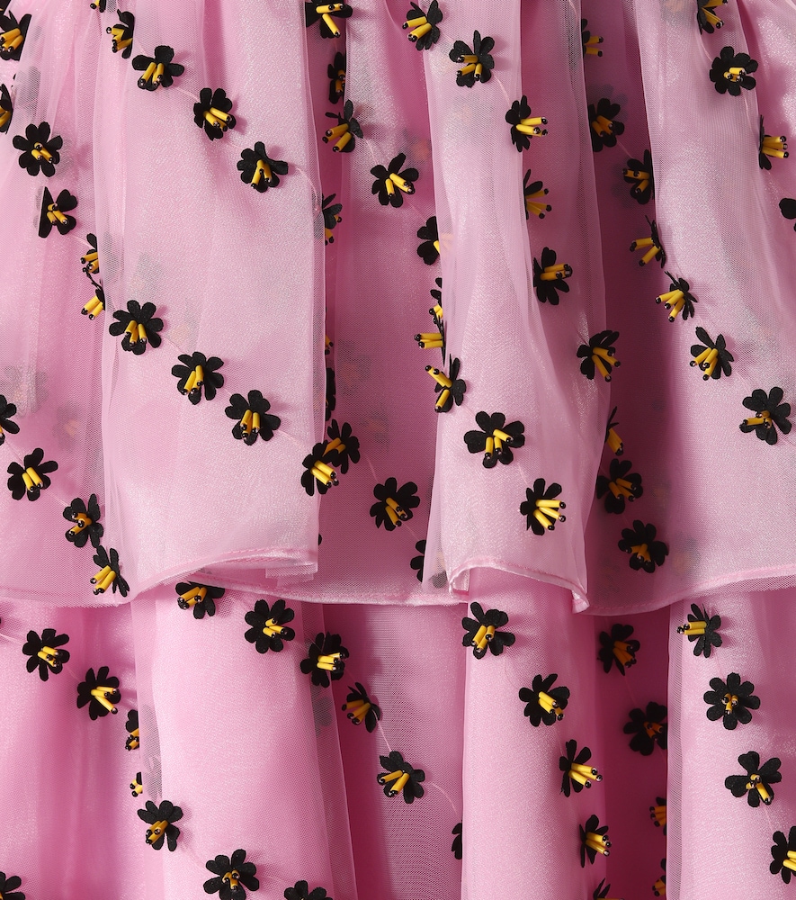 Ganni Floral-embellished dress