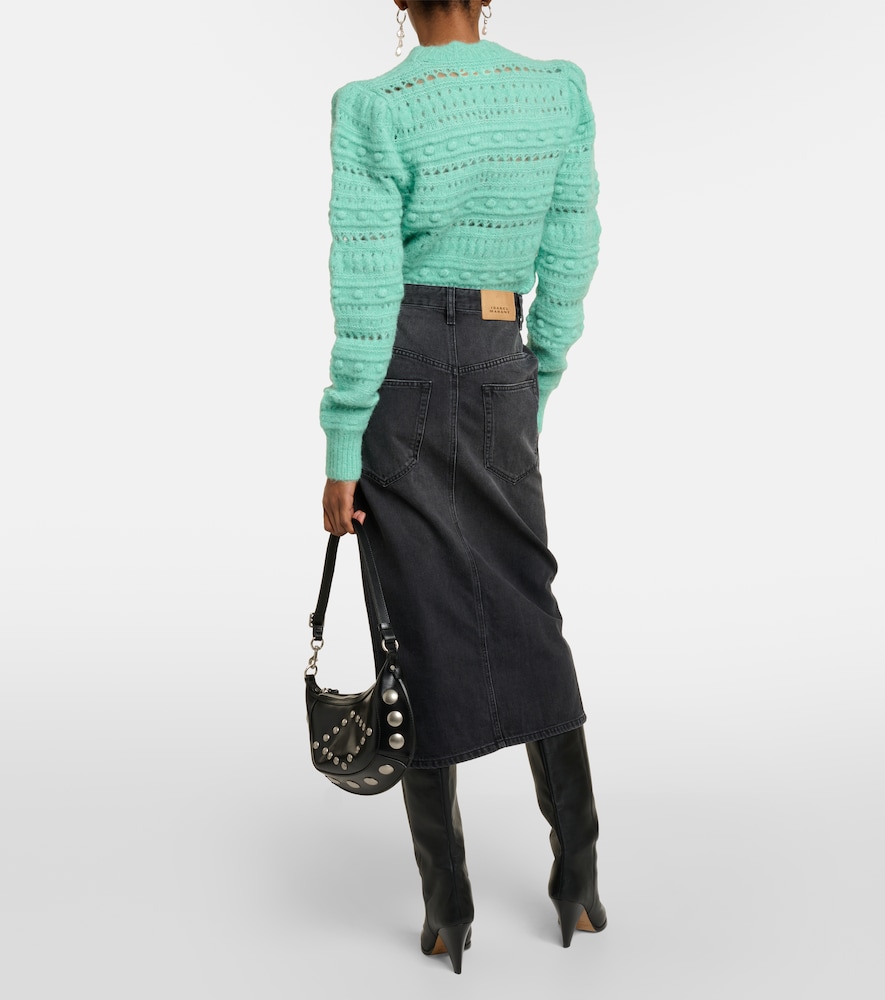 Vandy denim midi skirt