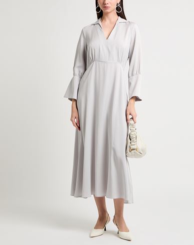 Woman Maxi dress Grey Size 6 Tencel